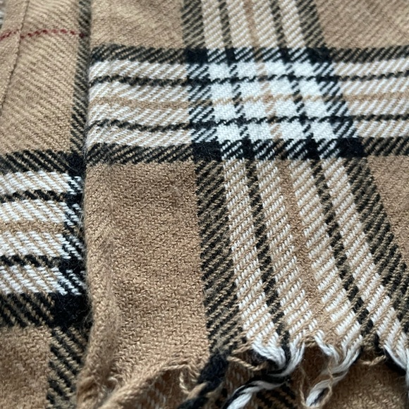 Plaid Tassel Shawl Wrap O/S - Picture 7 of 8